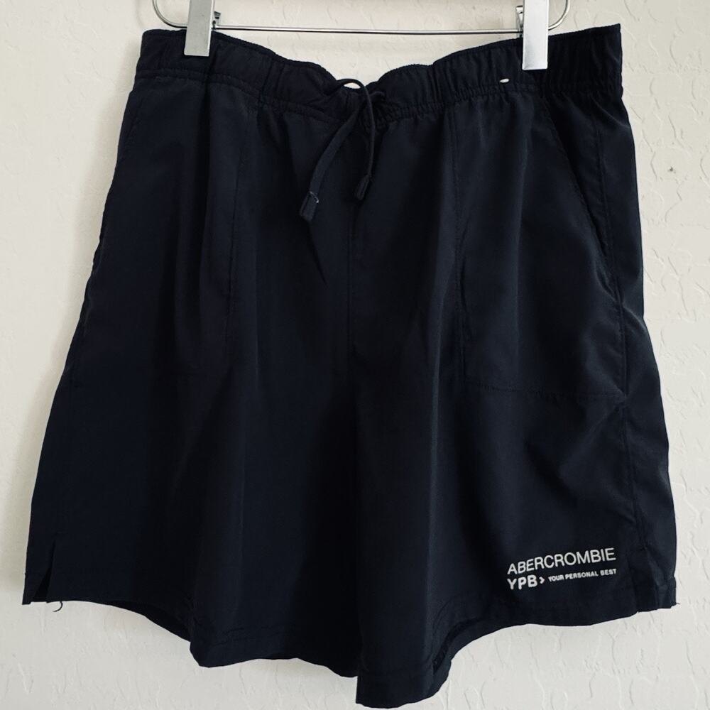 Abercrombie Kids YPB Pull-On Active Training Shorts Size 17/18 Black Drawstring